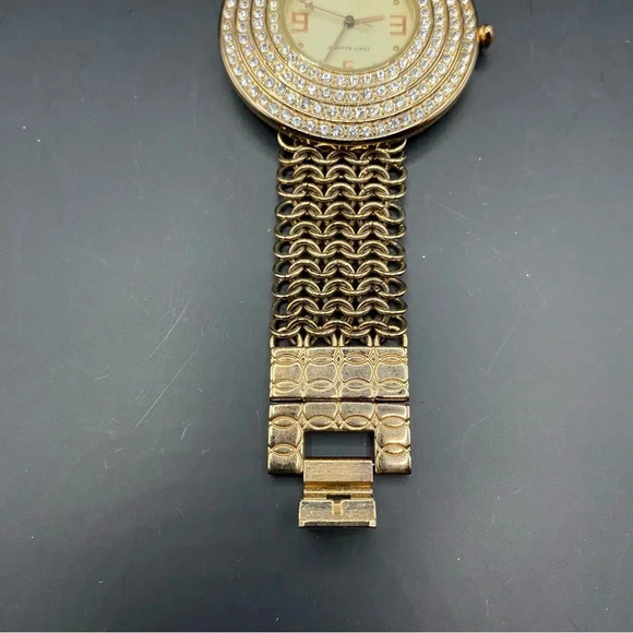 VGT JENNIFER LOPEZ Women's Wristwatch Gold-tone Crystal Base Metal Bezel Dial - Picture 4 of 12